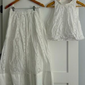 Skirt and crop top set